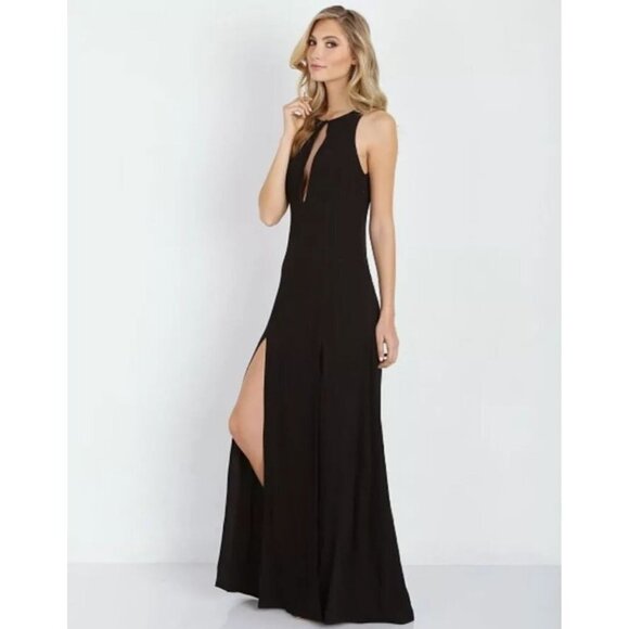 Stone Cold Fox Owen Gown Maxi Dress In Black Size 1 Small - Picture 4 of 12